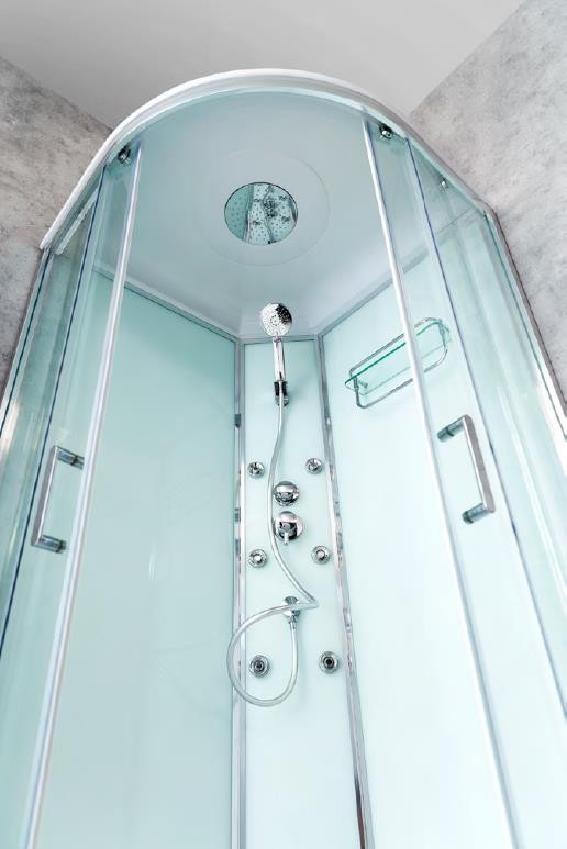 ДУШЕВАЯ КАБИНА BELBAGNO UNO-CAB-R-2-80-C-CR-TOP - Вид №1