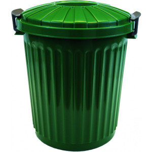 132446 DENOX Бак с крышкой с ручками и 2 зажима для крышки 43 л. Зеленый