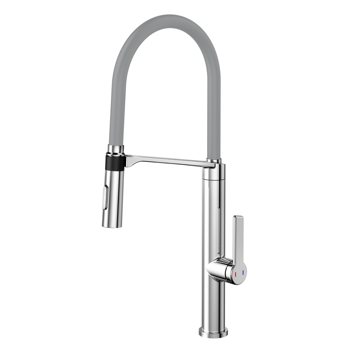 00695763 Однорычажный Нержавеющая сталь, матовая, со шлангом песочного цвета. Docol DOC