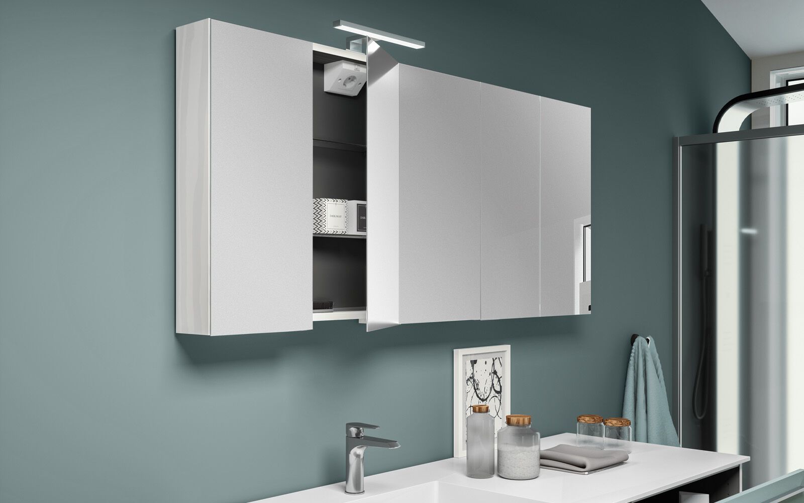 Шкаф для стиральной машины с ящиками Gruppo Geromin магазин ARCH-00018332 - Вид №2