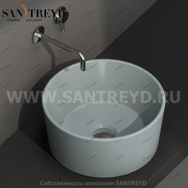 FO035BL Накладная раковина на столешницу  круглая Ceramica Globo 