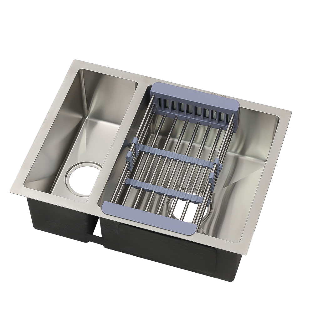 Мойка H57544 MELANA ProfLine 3,0/200 САТИН врезная прямоугольная с коландером H57544 H57544 сатин - Вид №5