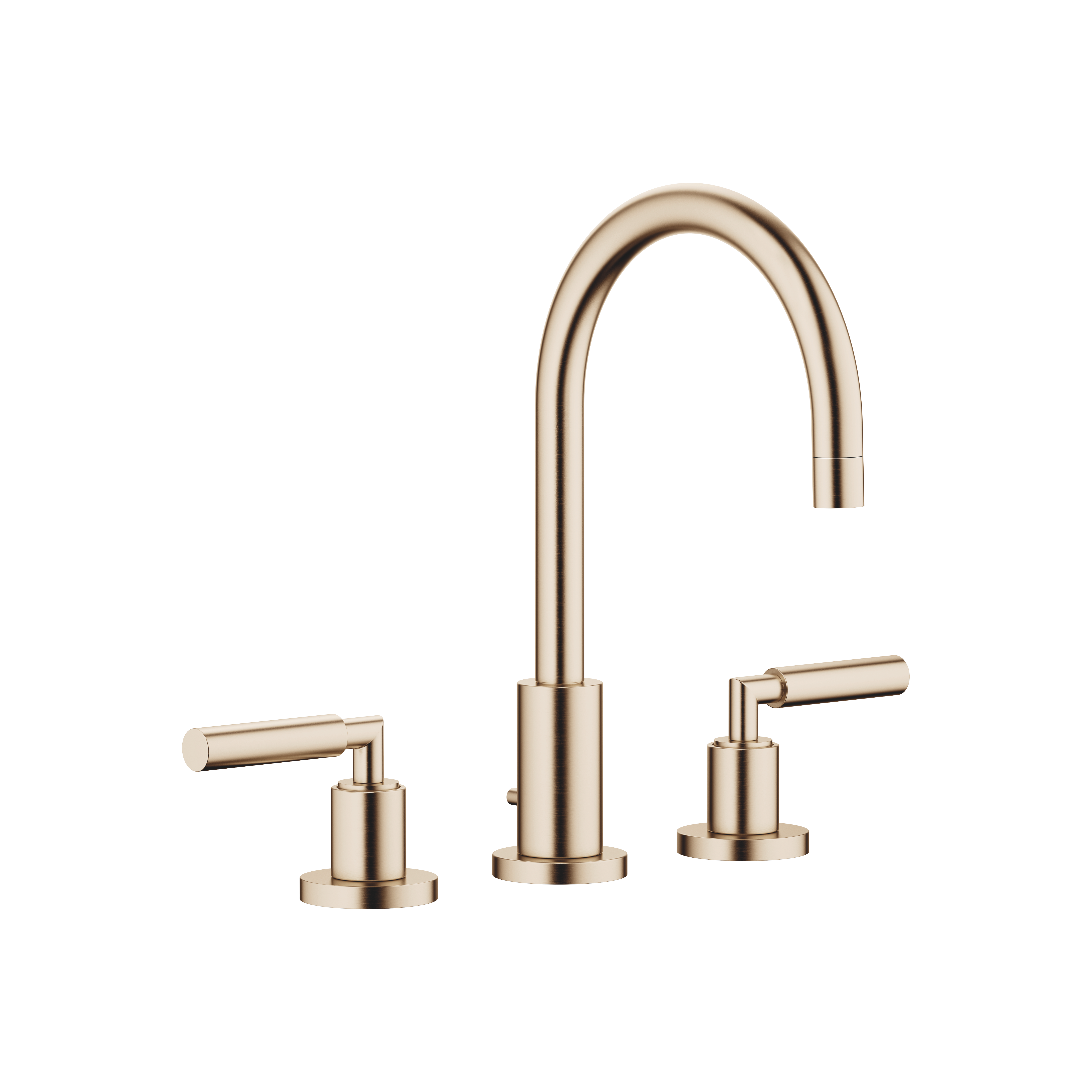 TARA Смеситель для раковины на три отверстия с донным клапаном - Brushed Champagne (22-каратное золото) 20713882-46 DornBracht