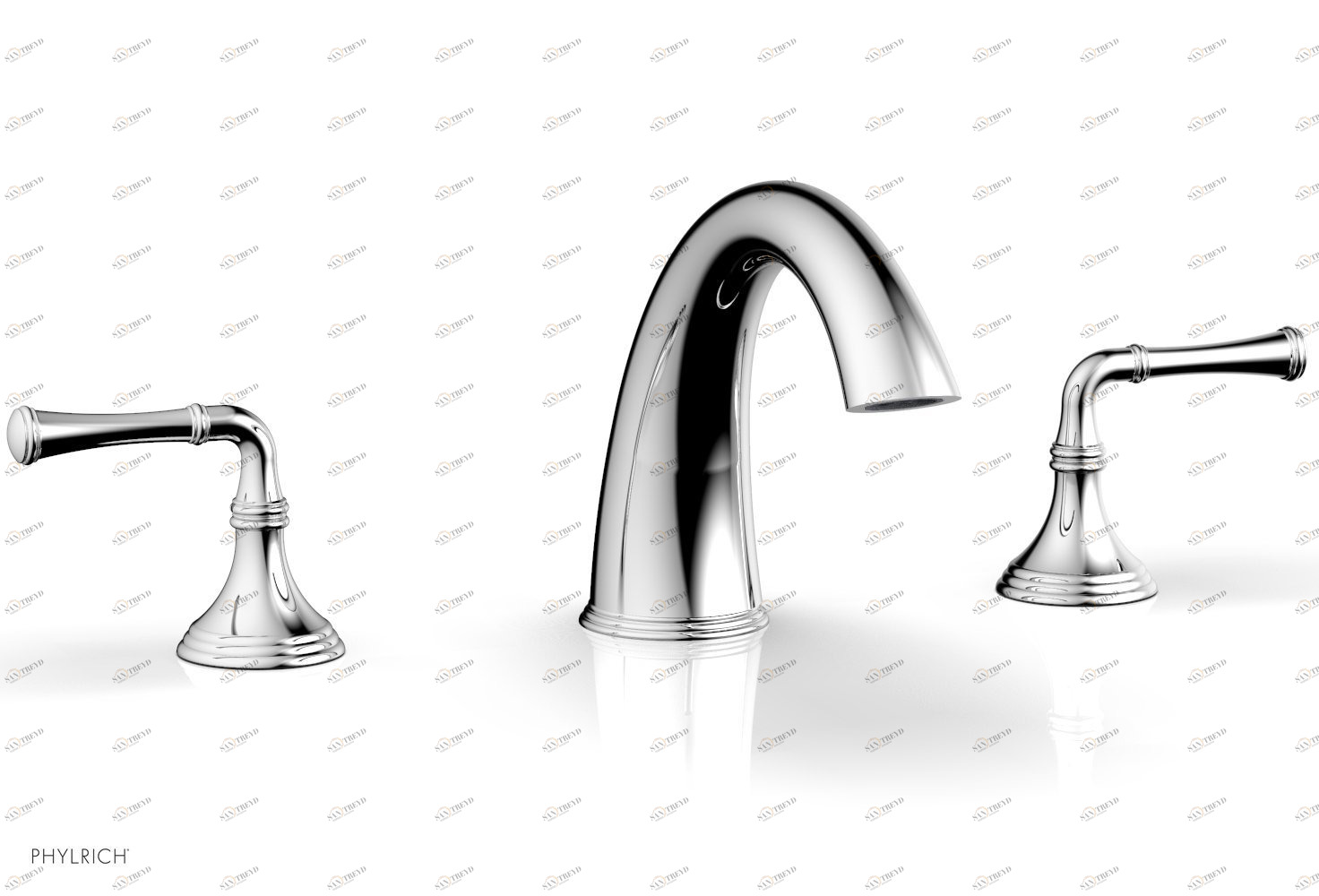 Смеситель для ванны 3RING Phylrich  D1205E-026 Хромированный 