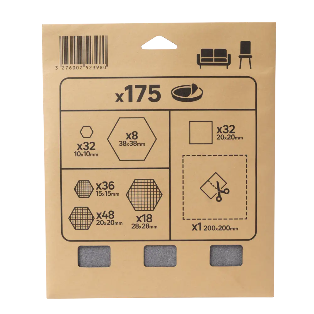 Santreyd: Набор войлочных накладок для защиты пола от царапин 85066256 STLM-1012607 - Вид №10