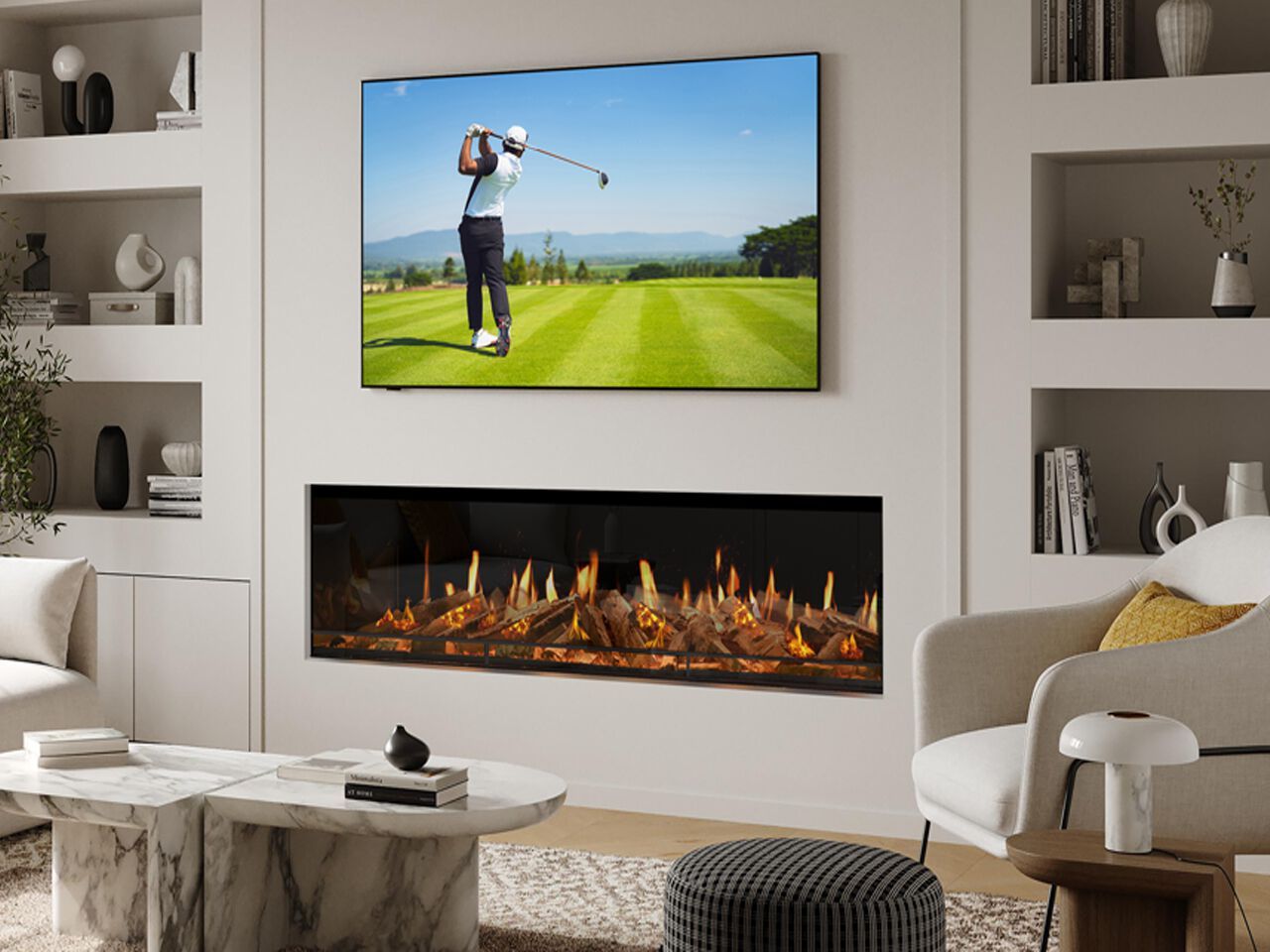 Голографический электрический камин BRITISH FIRES Genesis ARCH-00086730