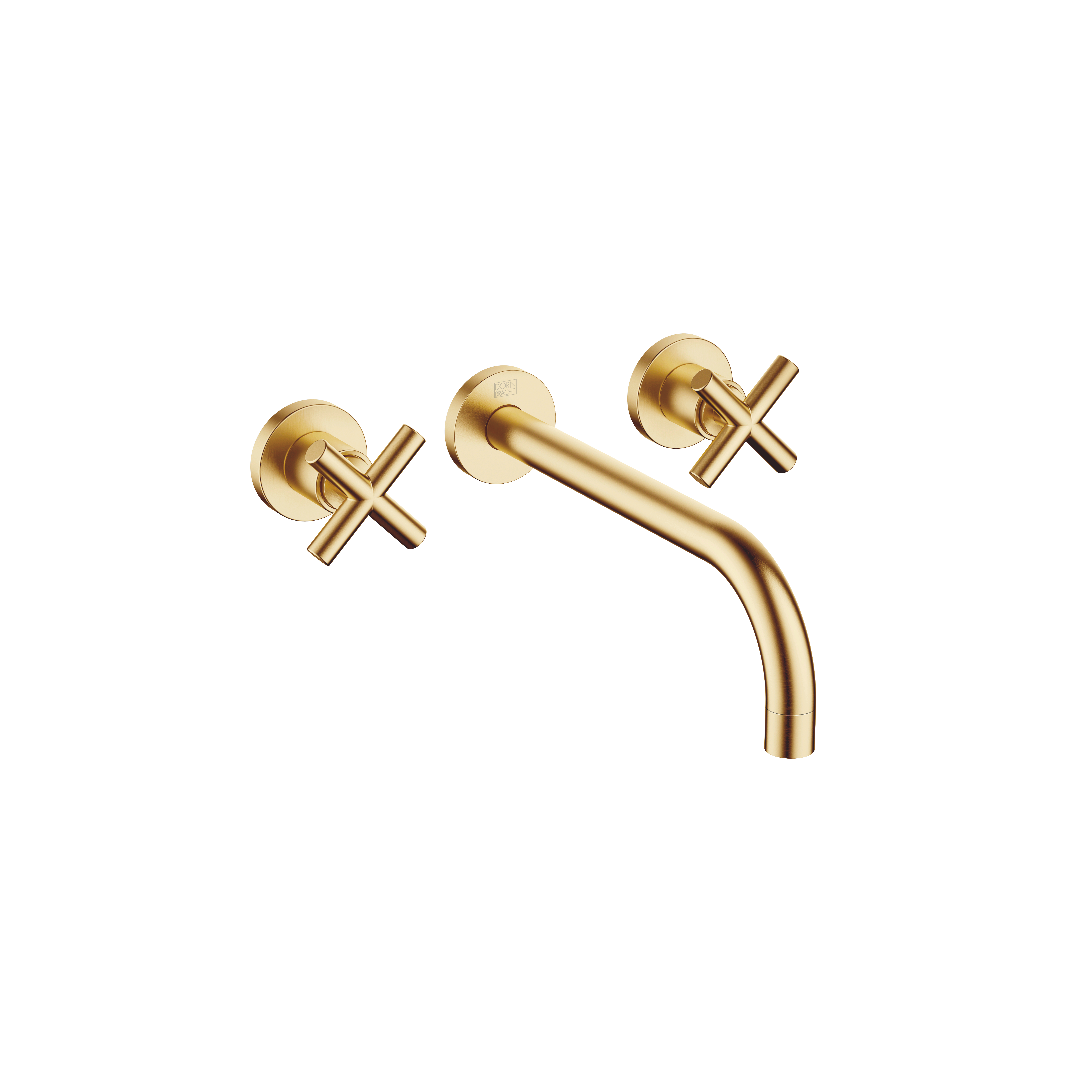 TARA Смеситель для раковины, настенный, без донного клапана - Brushed Durabrass (золото 23 карата) 36717892-28 DornBracht