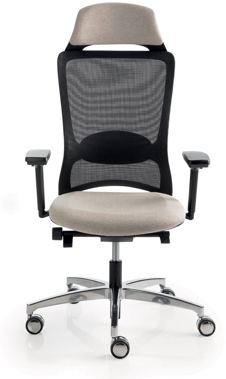 Luxy Кресло руководителя с поворотной сеткой и подголовником Pop Pp1 - Вид №3