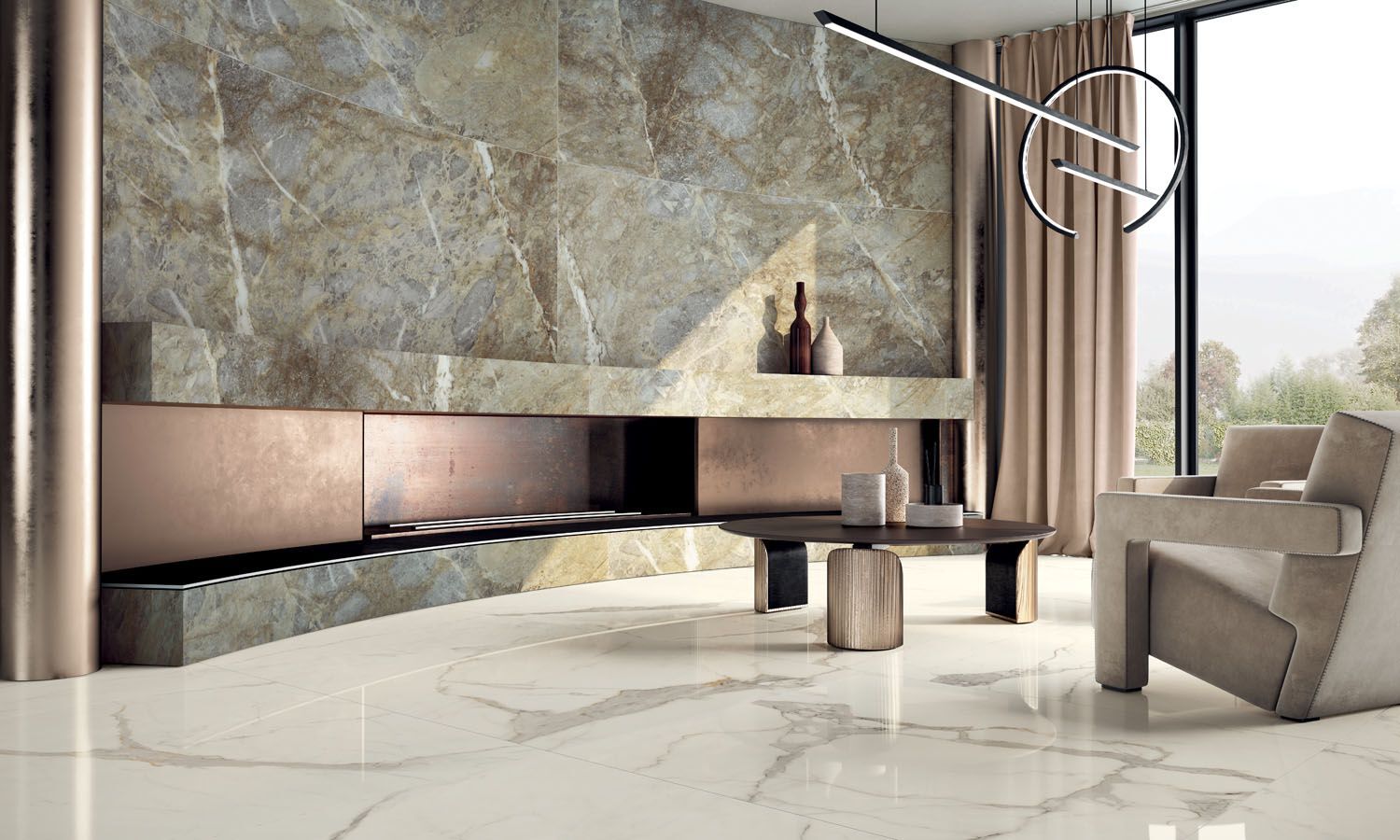 Керамогранит / напольное покрытие из ламинированного керамогранита с мраморным эффектом COTTO D'ESTE Starlight ARCH-00033515 - Вид №6