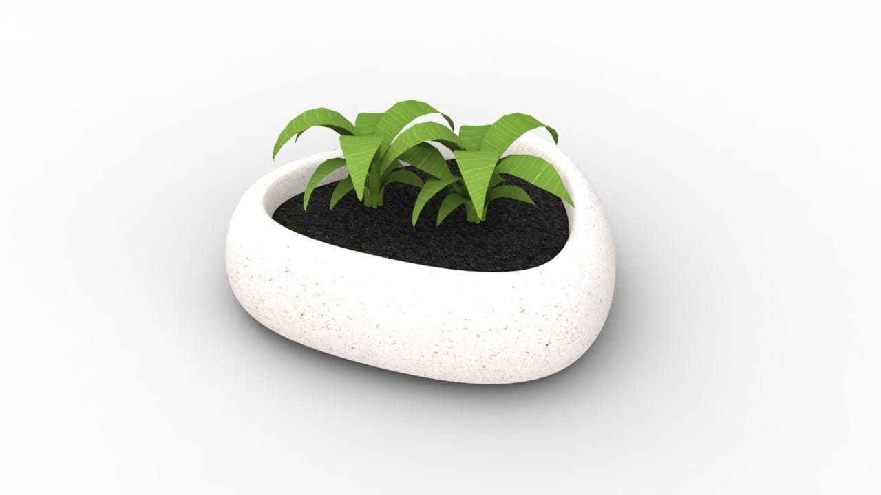 Восстановленный каменный низкий плантатор Viscio Urban Design LEAF ARCH-00022332 - Вид №5