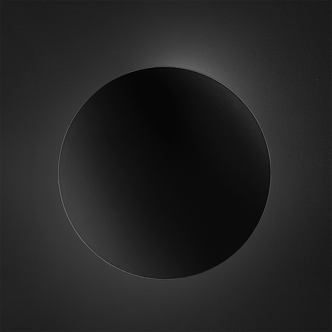 Lodes Puzzle Single Round 159010 черный светильник настенный 120065 - Вид №1