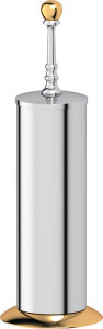 STI 130 Туалетный ерш с крышкой напольный 3SC STILMAR CHROME/GOLD