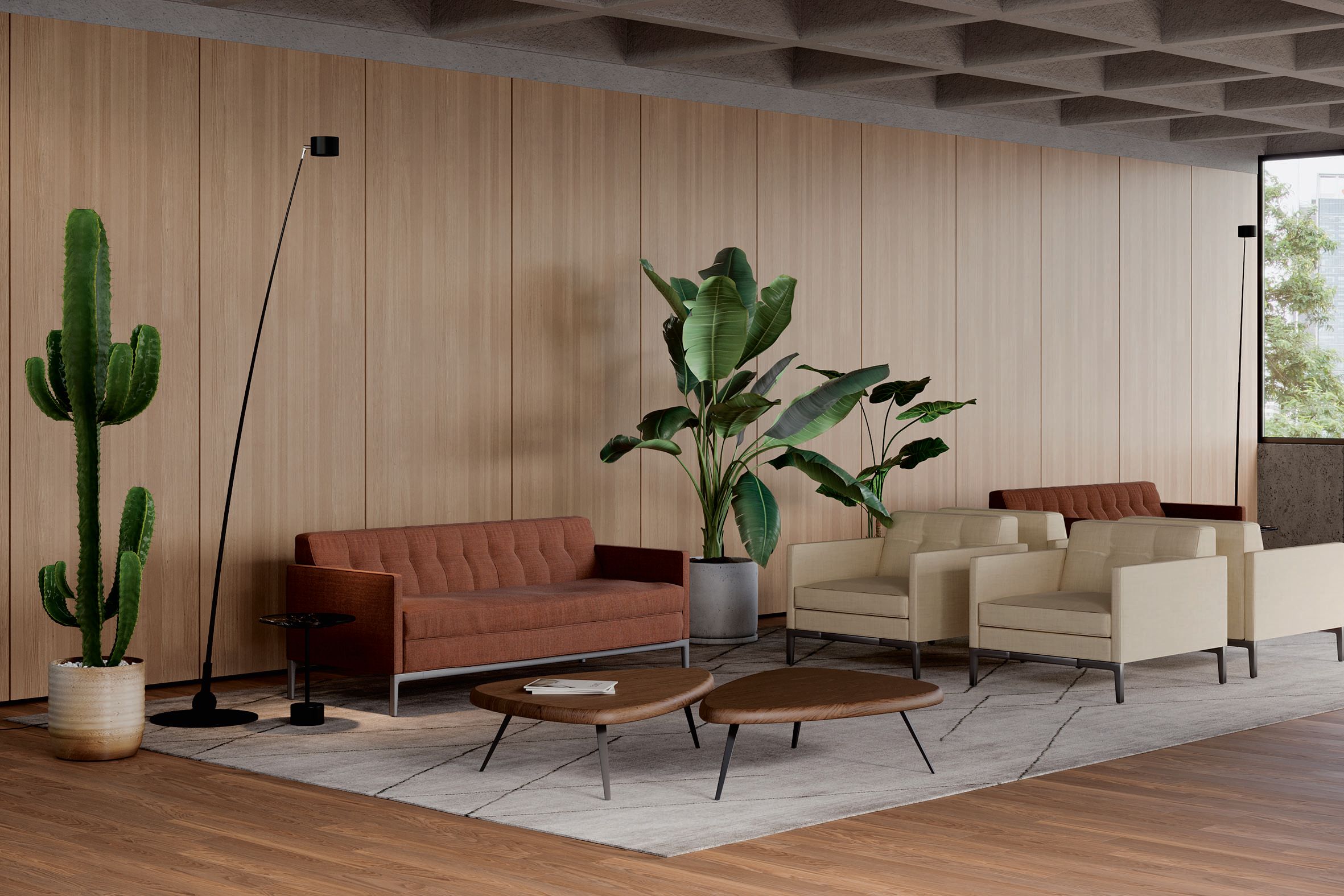 2-местный капитонный диван CASSINA Volage EX-S Slim ARCH-00010031 - Вид №2