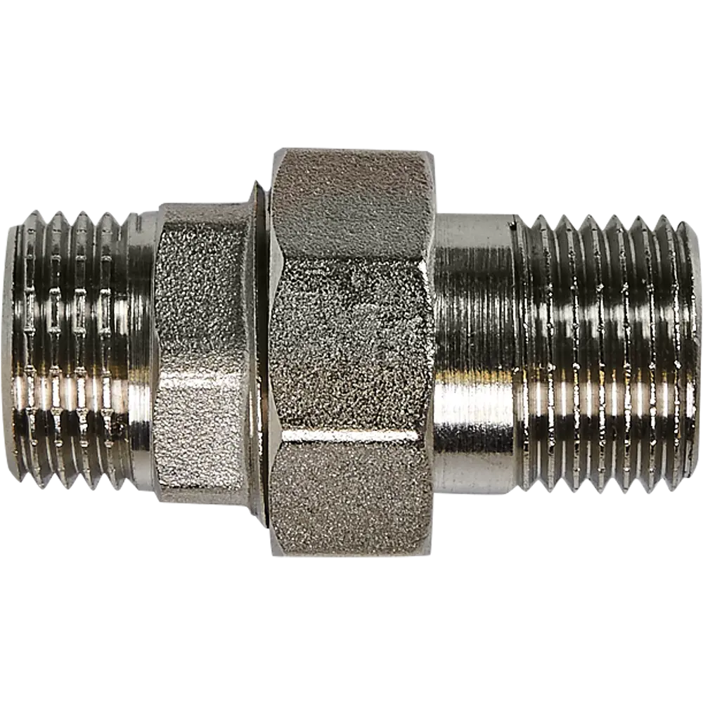 Сгон прямой Valtec 1/2" никелированный для трубопроводов 82491380 STLM-0810882 - Вид №1