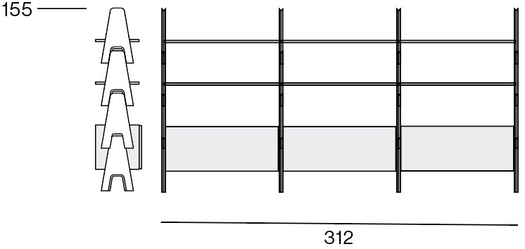 Agapecasa Открытый книжный шкаф Cavalletto sun-id-1402701 - Вид №3