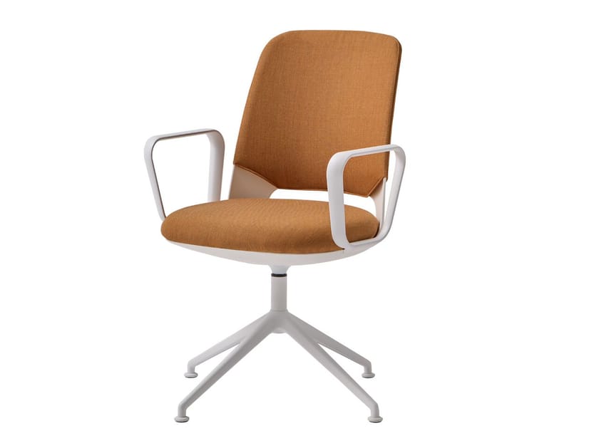 Тканевый поворотный мягкий операционный стул с подлокотниками INCLASS Orus ARCH-00010332