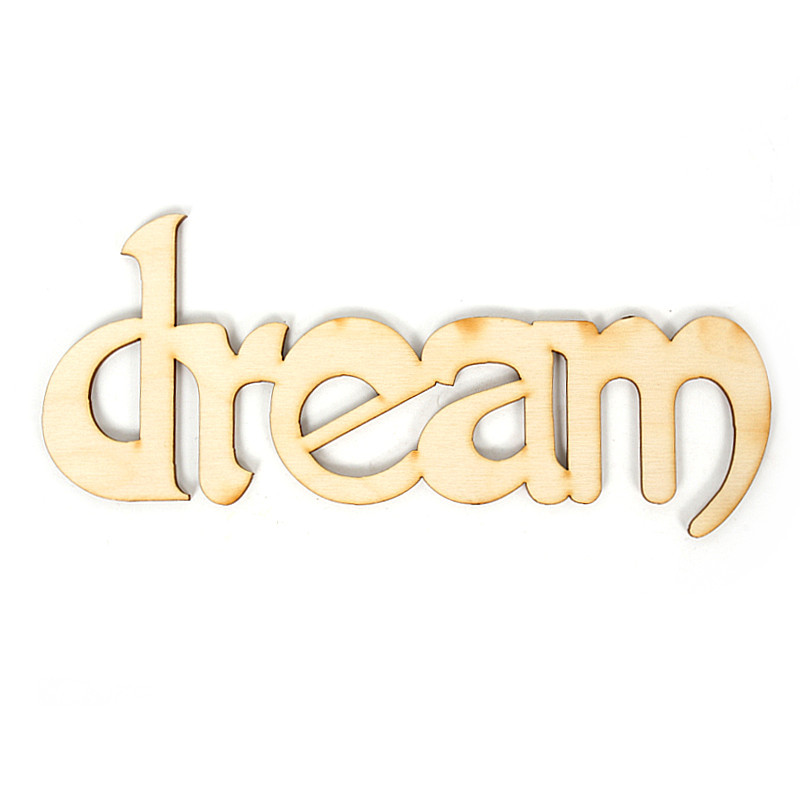 141327 Заготовка для декорирования Надписи DREAM, размер 19х8.5 см Полноцвет 