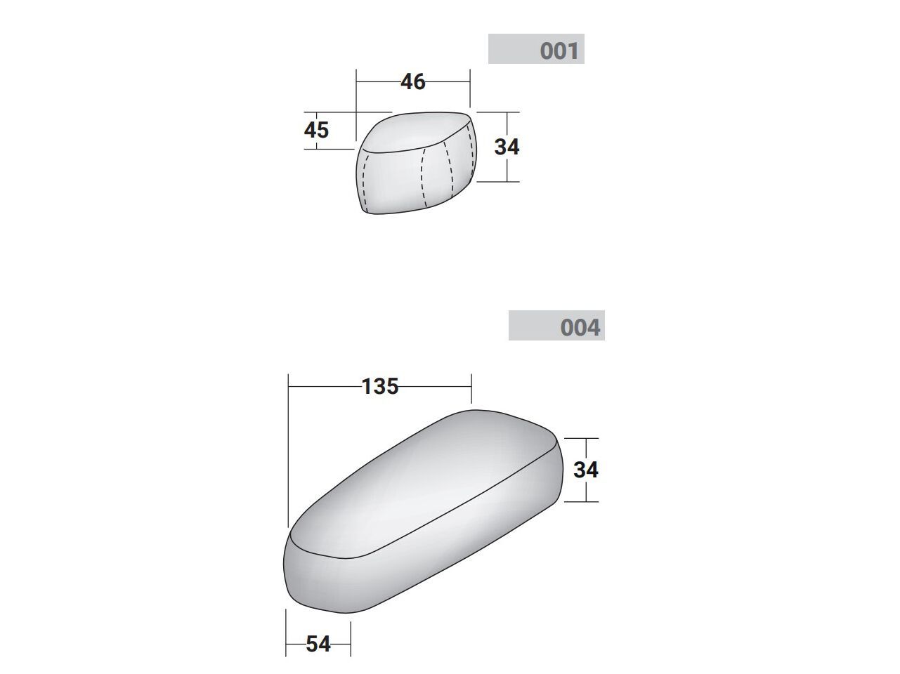Съемный пуф из ткани Flou Pierre ARCH-00037814 - Вид №12