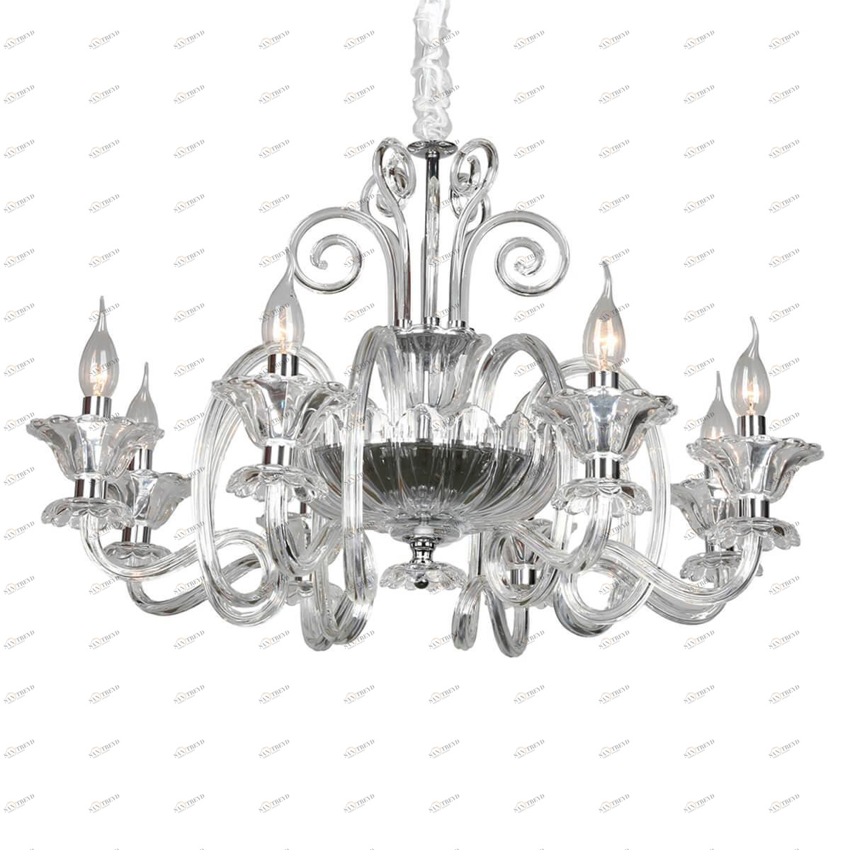 Подвесная люстра Omnilux OML-79503-08 OMNILUX ДИЗАЙНЕРСКИЕ 186457 Серый 