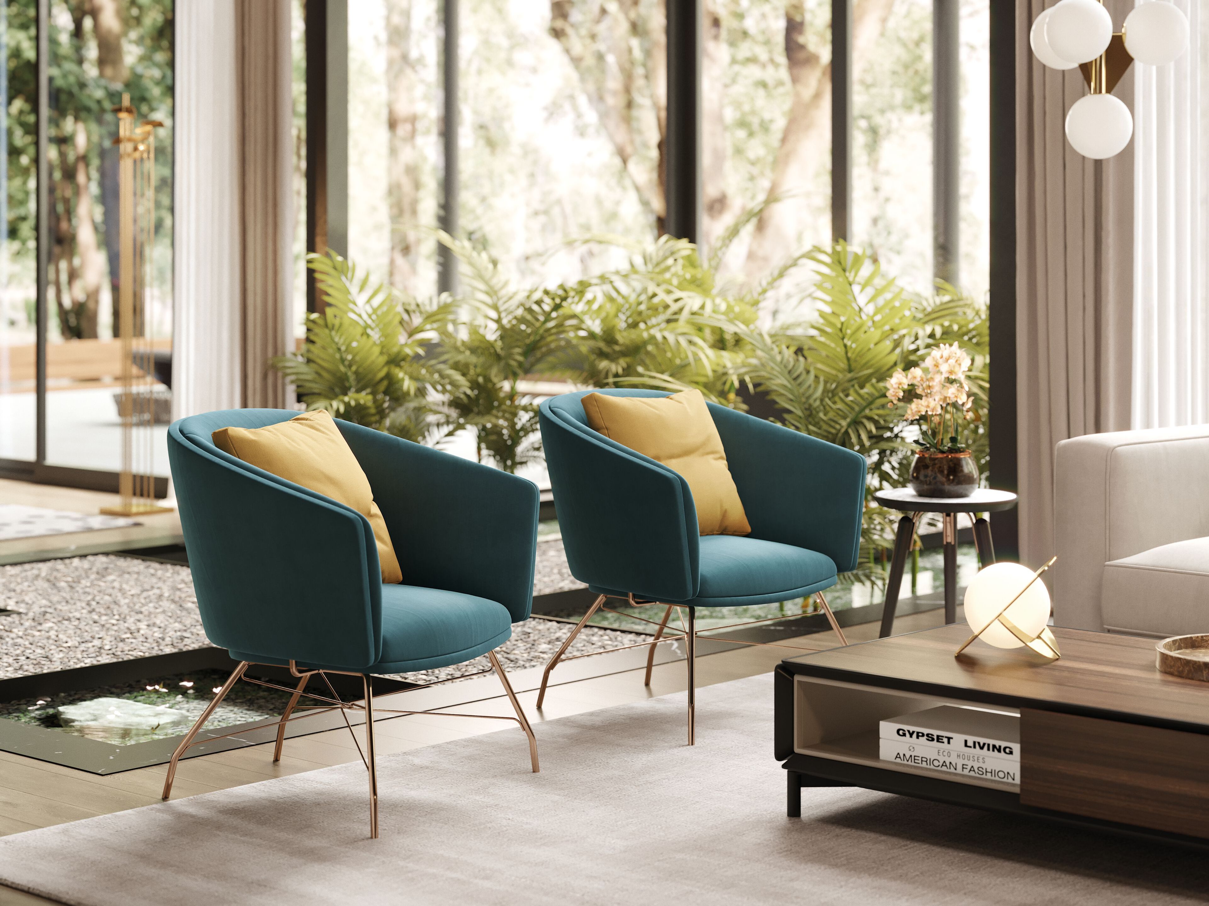 Тканевое кресло с подлокотниками PRADDY Metro ARCH-00147514 - Вид №3