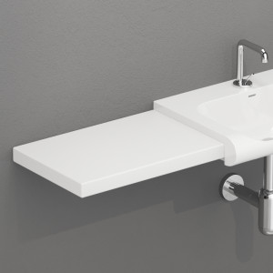 341830 Столешница из керамики 52x35,5 цвет Белый бархат Kerasan Inka project Италия