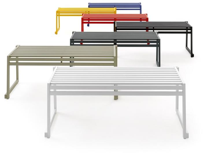 Urbantime Скамья металлическая без спинки Cortina.026 sun-id-1373620 - Вид №4