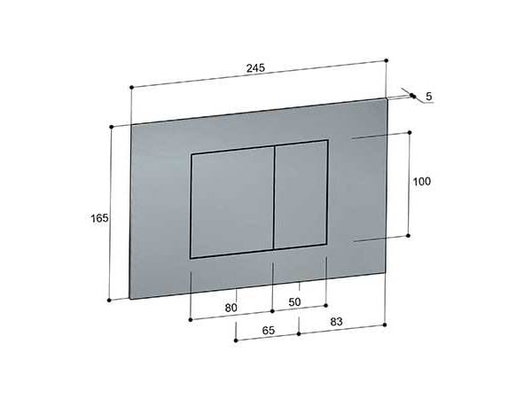 Латунная панель управления туалетом Hotbath Ace ARCH-00052054 - Вид №1