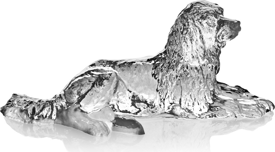 10608079 Cristal de Paris Фигурка Cristal de Paris "Собака лежащая" 6х10см Хрусталь 