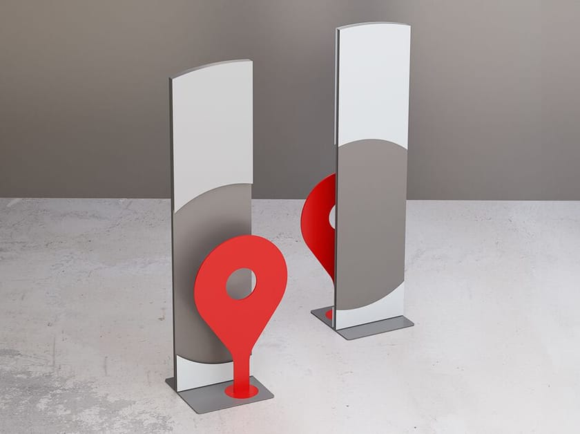 Тотем из оцинкованного листа DIMCAR YOUAREHERE ARCH-00062789