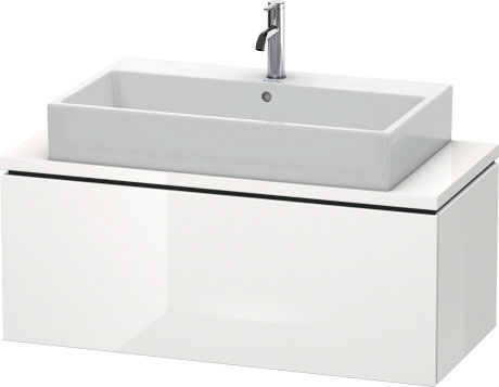 LC580401818 Тумбочка для компактной консоли L-Cube #LC5804 1020 x 477 мм Белый матовый, декор Duravit - Вид №2