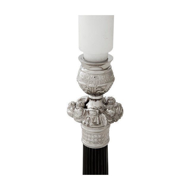 Подсвечник металлический серебристый Emilion от Eichholtz EICHHOLTZ EICHHOLTZ 060298 Серебро  - Вид №5