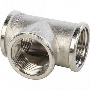 Тройник ВР 1" никель STOUT