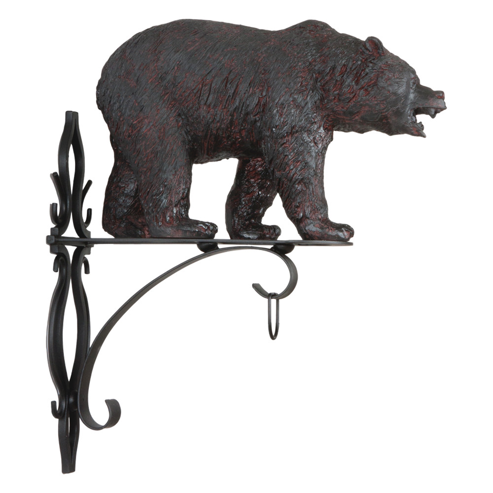 77075 Кронштейн для цветов Медведь Велес Шоколад BOGACHO 4627155816278 - Вид №2