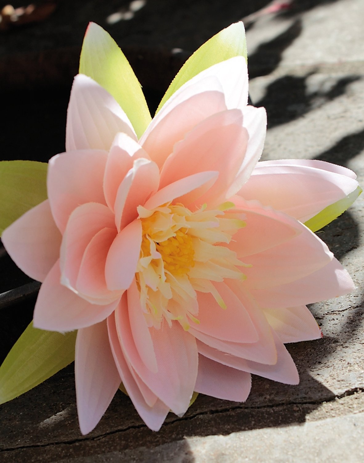 3899 500 a2 Искусственная кувшинка, 45 см, светло-розовая H-andreas  - Вид №1