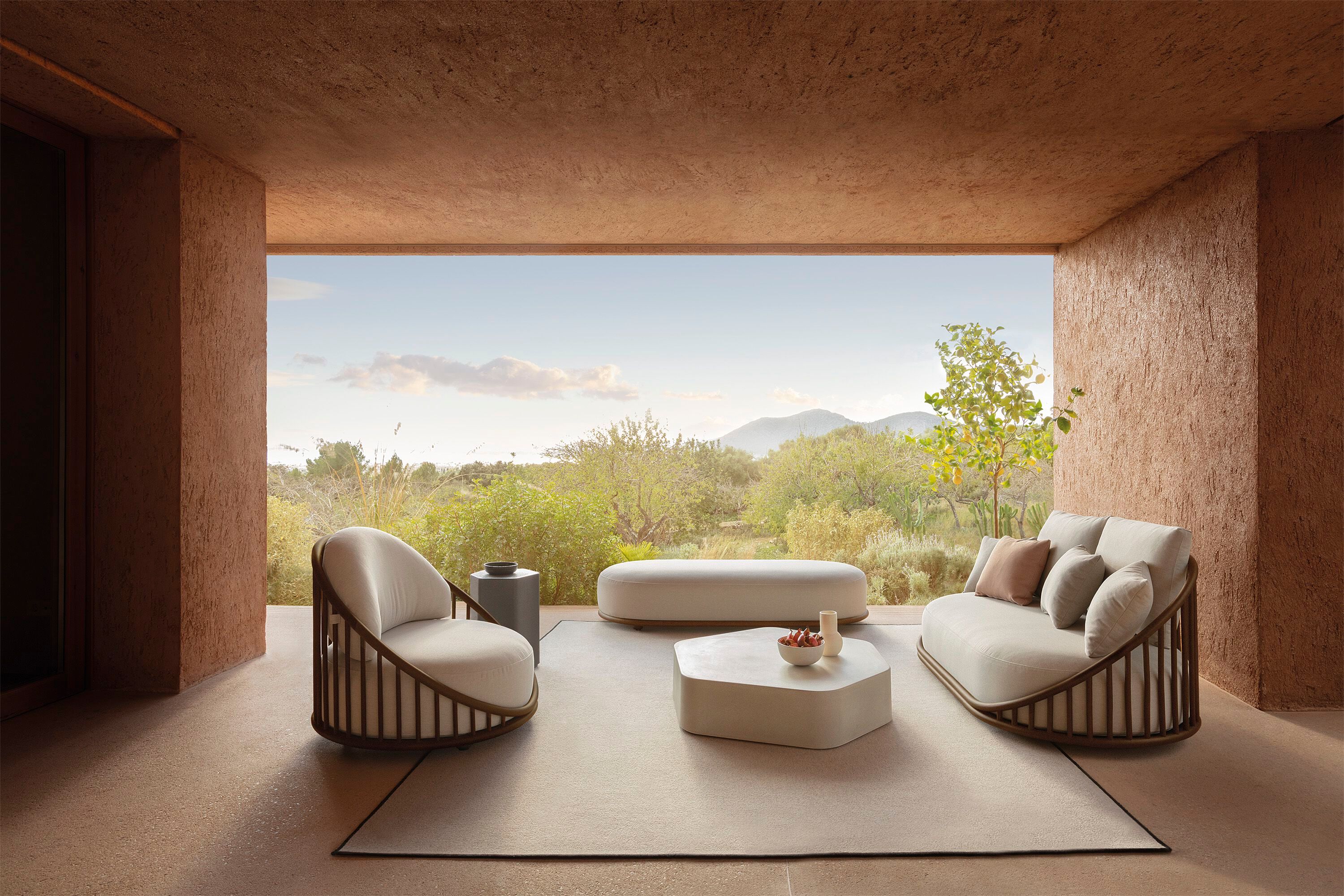 Тканевая садовая скамейка EXPORMIM Cask ARCH-00000355 - Вид №3