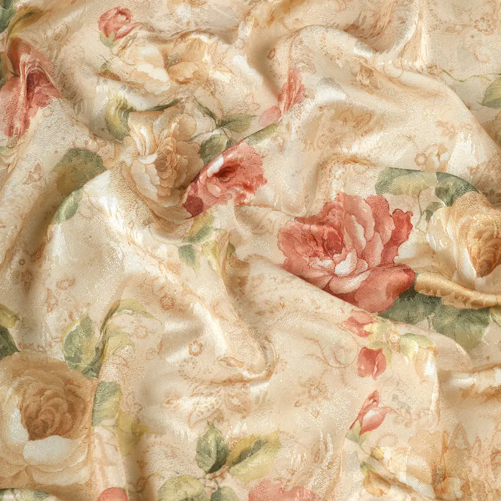 Ткань «Цветы интерио» 1 п/м 150 см цвет красный ТОРГОВЫЙ ДОМ ТЕКСТИЛЬ STLM-2149616 - Вид №3