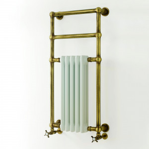 1232 3SC Настенный полотенцесушитель SUITE из латуни, версия с подогревом воды. диаметр трубы 30мм. Включены клапаны. Classico