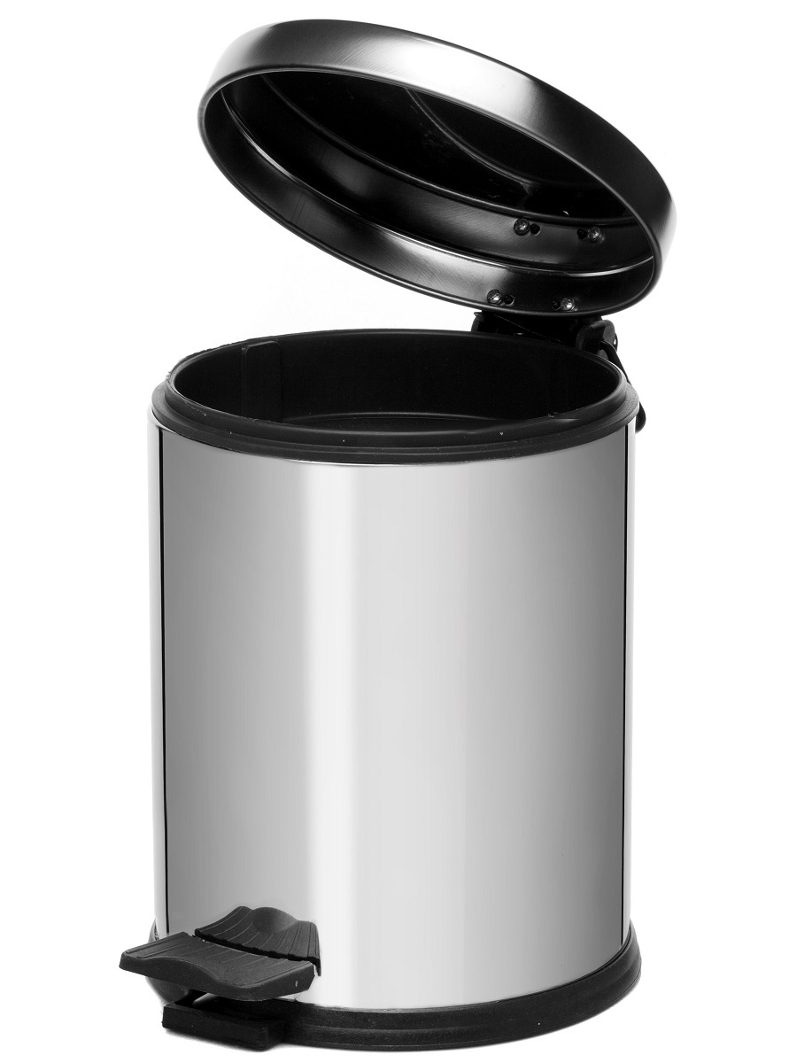 Вёдра с педалью и крышкой Antila Soft Close 5L Chrome NAVAKO 11007 - Вид №1