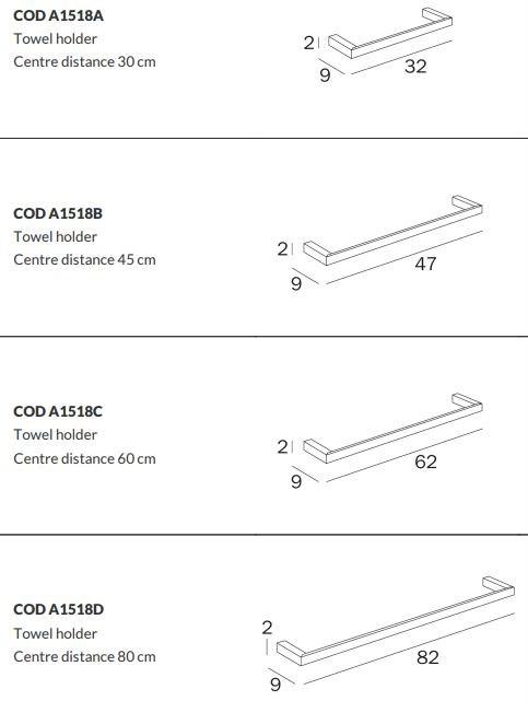 INDA® Вешалка для полотенец Divo A1518a - Вид №4