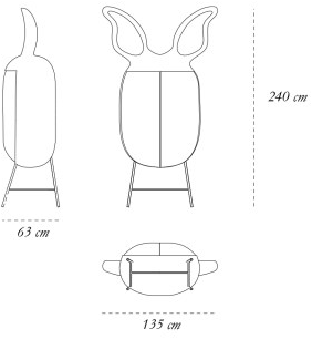 Scarlet Splendour Комод из латуни с распашными дверцами Animagic sun-id-1511759 - Вид №6