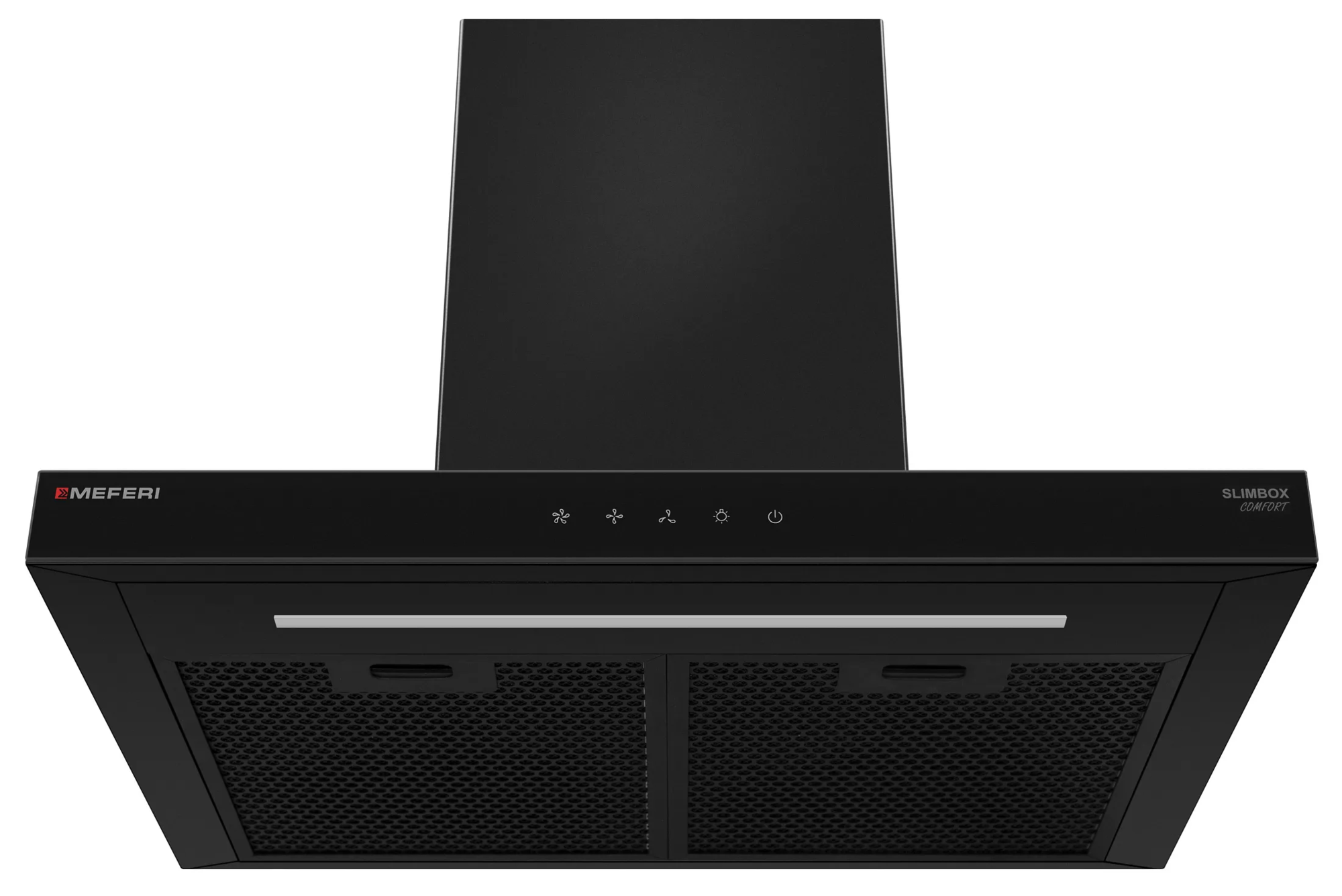 9270628 Вытяжка каминная Meferi SLIMBOX60BK COMFORT черный/черный STDN-0124329 - Вид №2