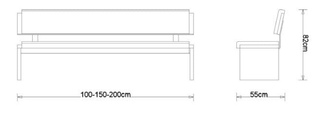 Скамейка из дуба и искусственной кожи Deodara ALICE ARCH-00144554 - Вид №3