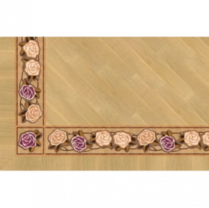 Бордюр Ночные розы
