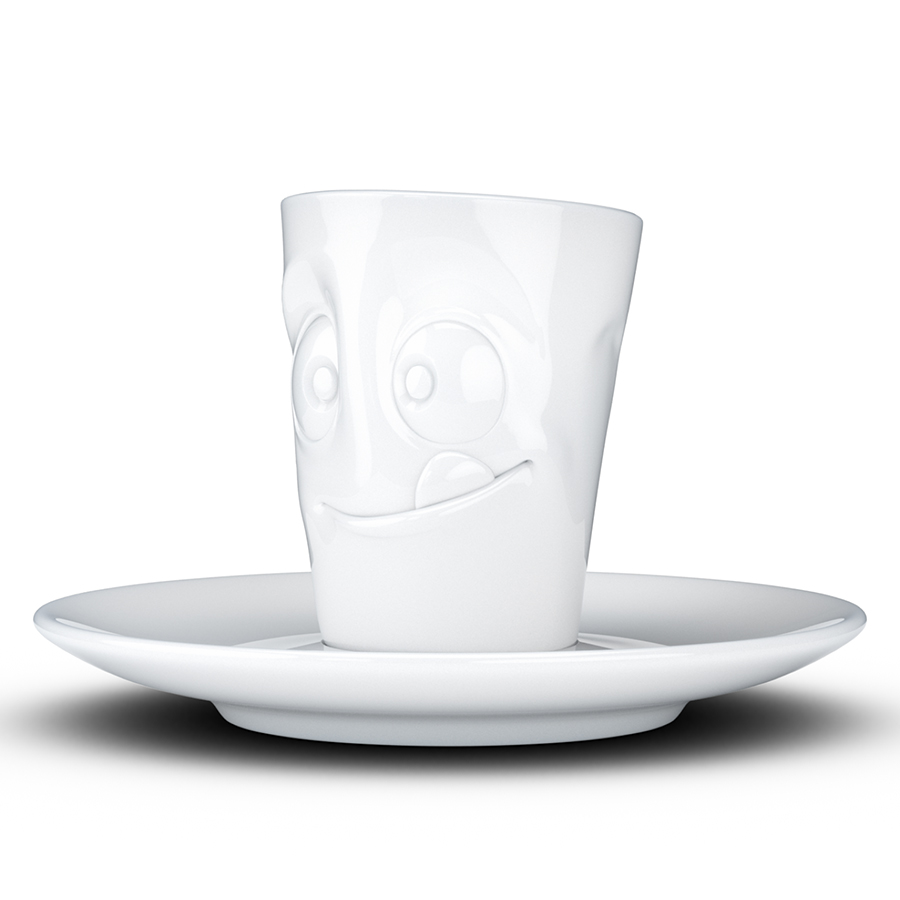 T02.14.01 Кофейная чашка с блюдцем tassen tasty 80 мл белая Tassen by FIFTYEIGHT PRODUCTS  - Вид №5