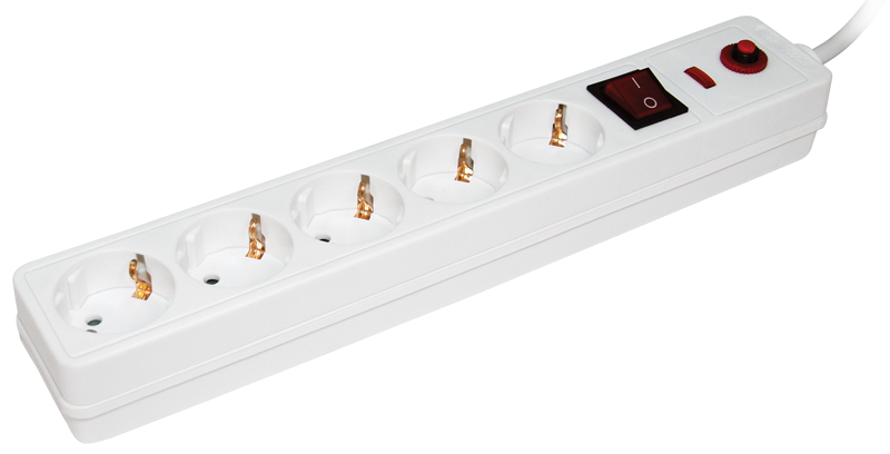 WFP10-16-05-03-N Сетевой фильтр сф-05к-выкл. 5 мест 2р+ре/3метра 3х1мм2 иэк ITK Santreyd 