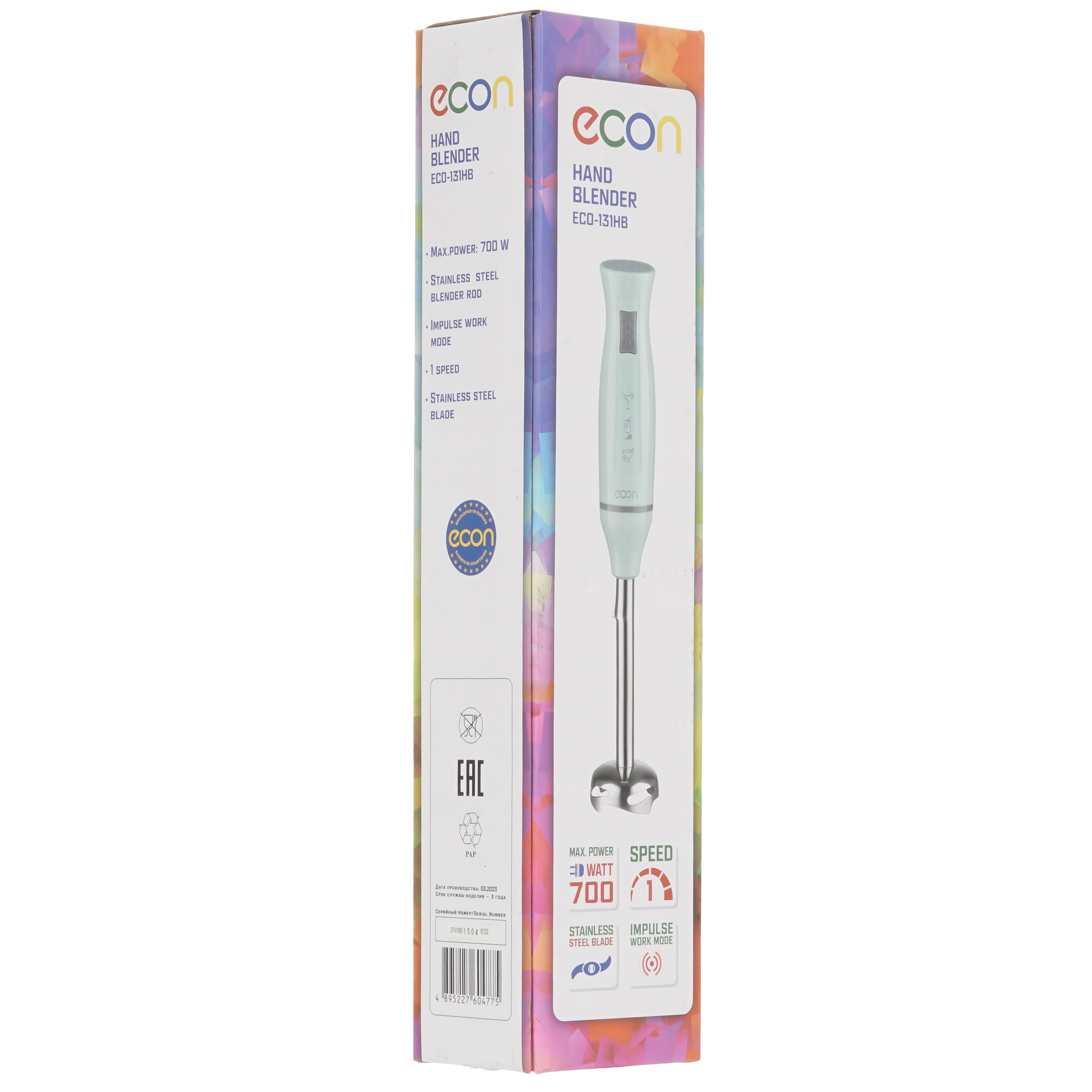 8161316 Блендер погружной ECON ECO-131HB зеленый STDN-0073618 - Вид №8