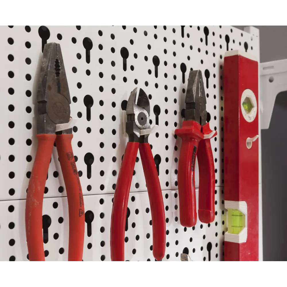 Крюк на перфопанель Spaceo 4 см пластик цвет белый 10 шт STLM-2086578 - Вид №8