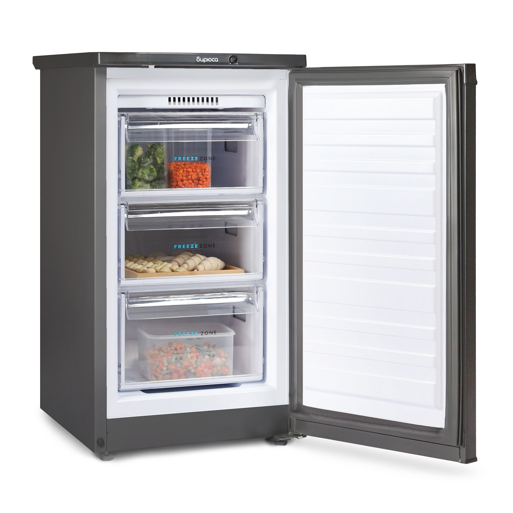 9283688 Морозильный шкаф  Бирюса W412 черный STDN-0136800 - Вид №4