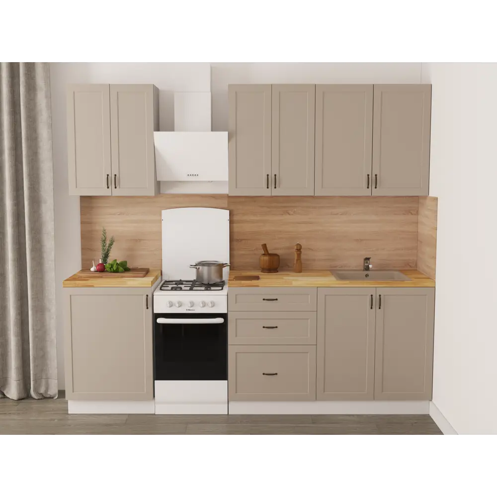 Каркас напольный DELINIA ID для кухни 80×56 см белый ЛДСП 82000359 STLM-1485385 - Вид №13