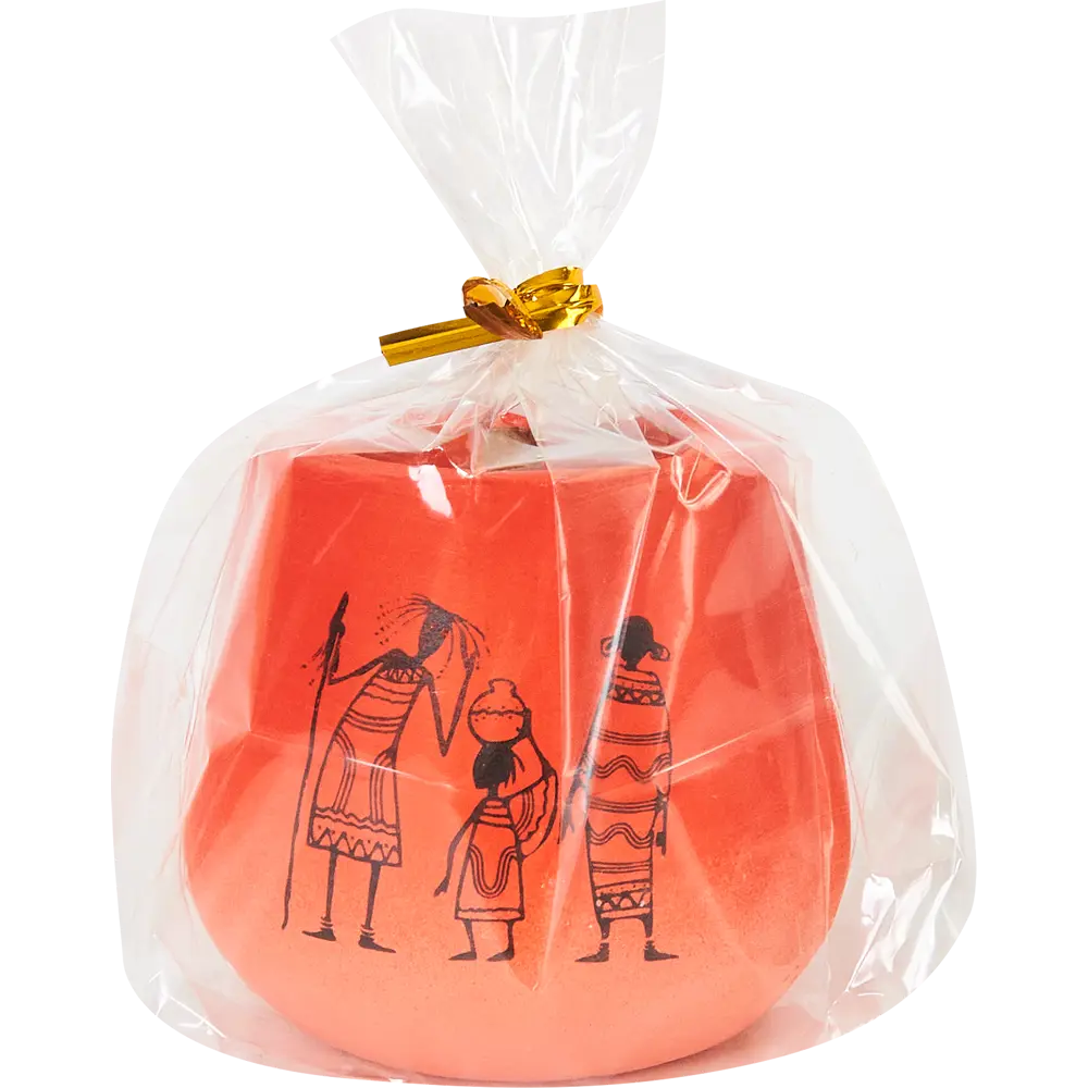 Свеча в гипсе Канту-3 Аксеново красная 7 см EVIS STLM-2010705 - Вид №2